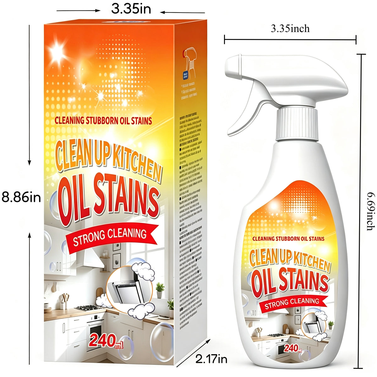 🧴🧼Kitchen Degreaser Spray 240ml
