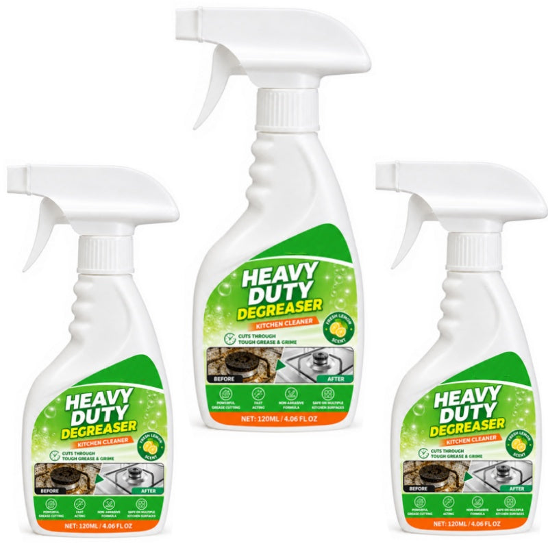 🔥🧽 120ML Heavy Duty Kitchen Degreaser Spray – Powerful Grease Remover For Stove, Oven, Cabinets & Multiple Surfaces