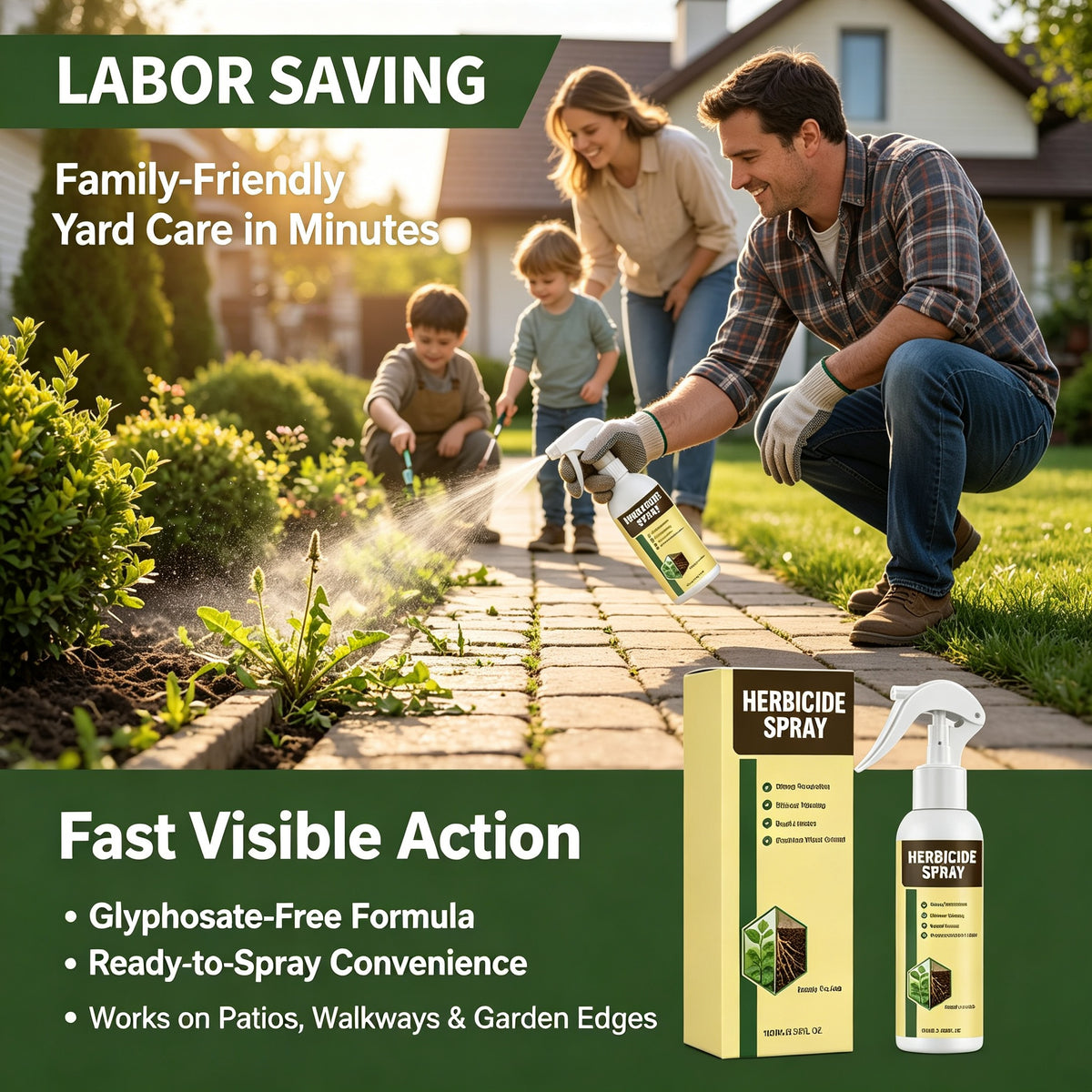 🏆🔥New Upgrade Fast-Acting Natural lawn Weed & Grass Killer Spray 100ml