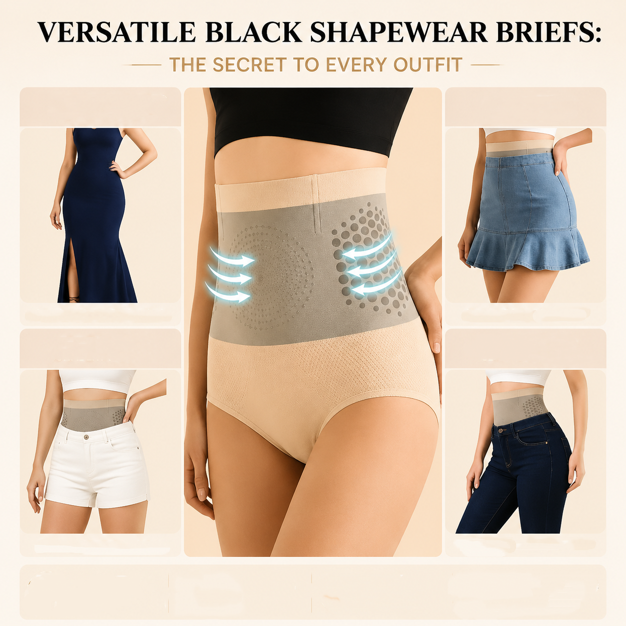 Apxroam® Women's High-Waisted Tummy Control Shorts