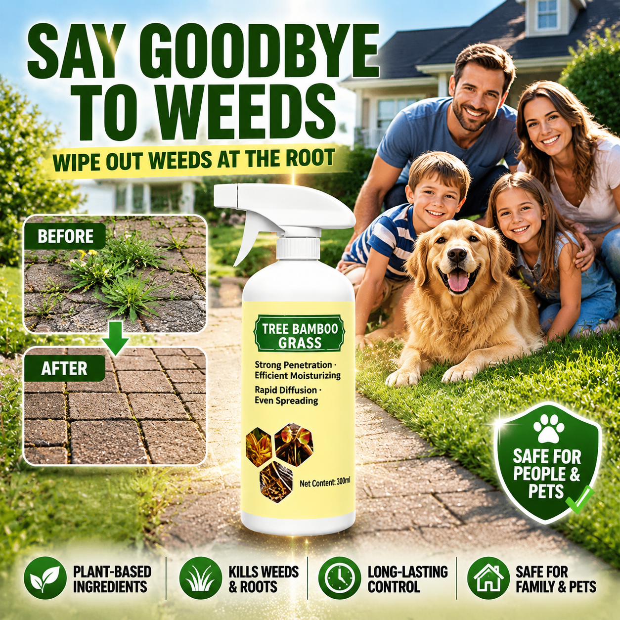 🔥Fast-Acting Natural Weed & Grass Killer Spray